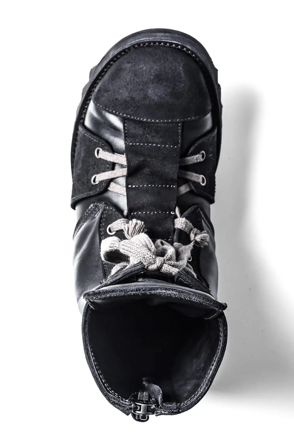 ホースレザーシャークソールレースアップブーツ