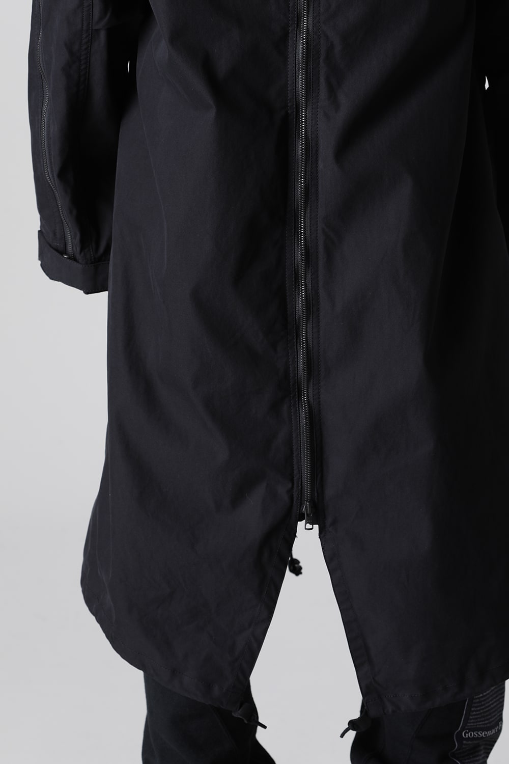 Multi Zip Military Hoodie Coat - Without Patches Black