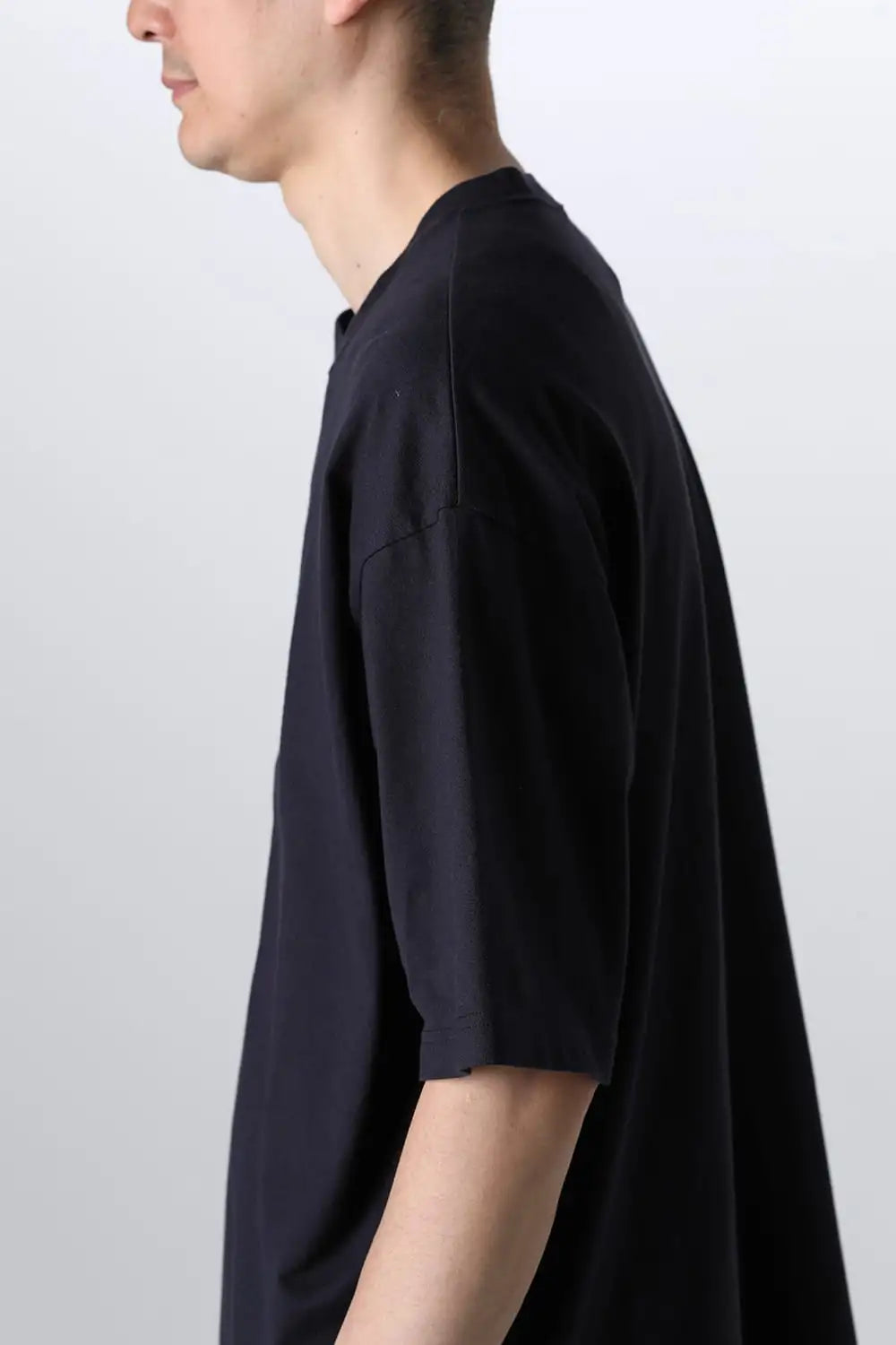 ドロップショルダーTシャツネイビー