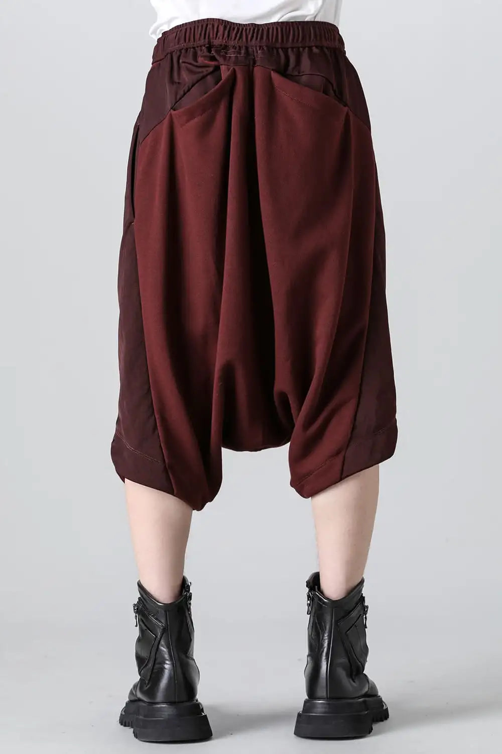 Cotton Sweat Sarouel Short Pants Blood