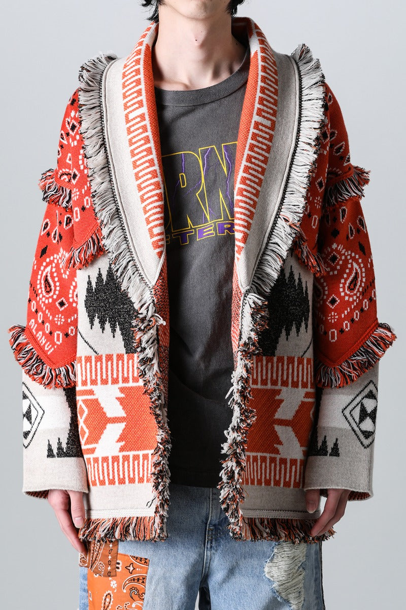 Icon Bandana Patch Jacqrd Cardigan