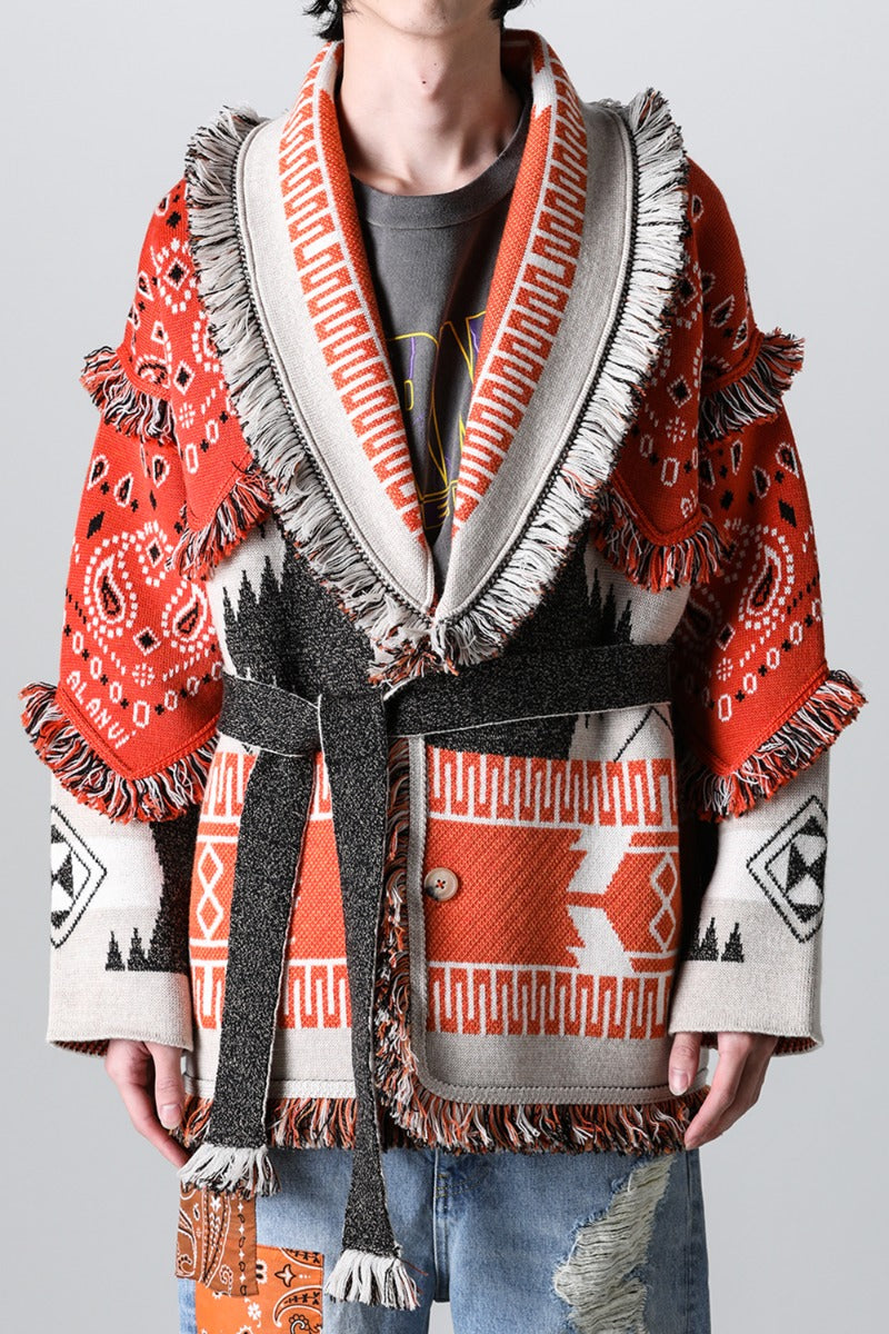 Icon Bandana Patch Jacqrd Cardigan