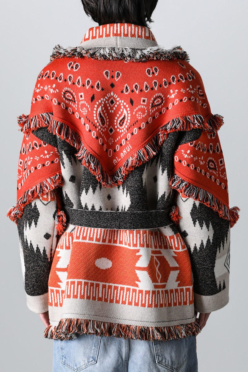 Icon Bandana Patch Jacqrd Cardigan