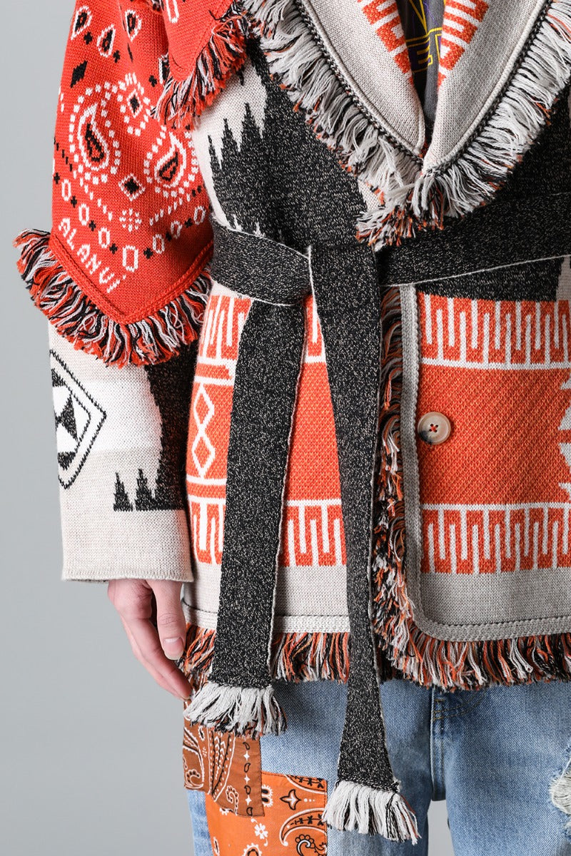 Icon Bandana Patch Jacqrd Cardigan