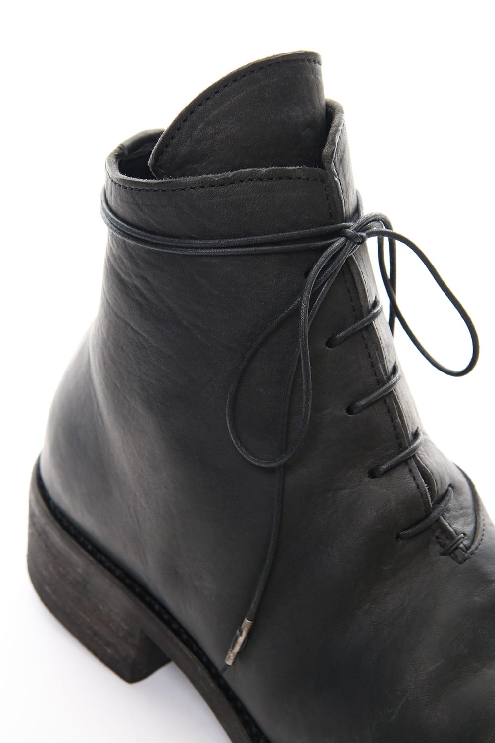 Buffalo Leather Lace Up Boots - ST109-0059A