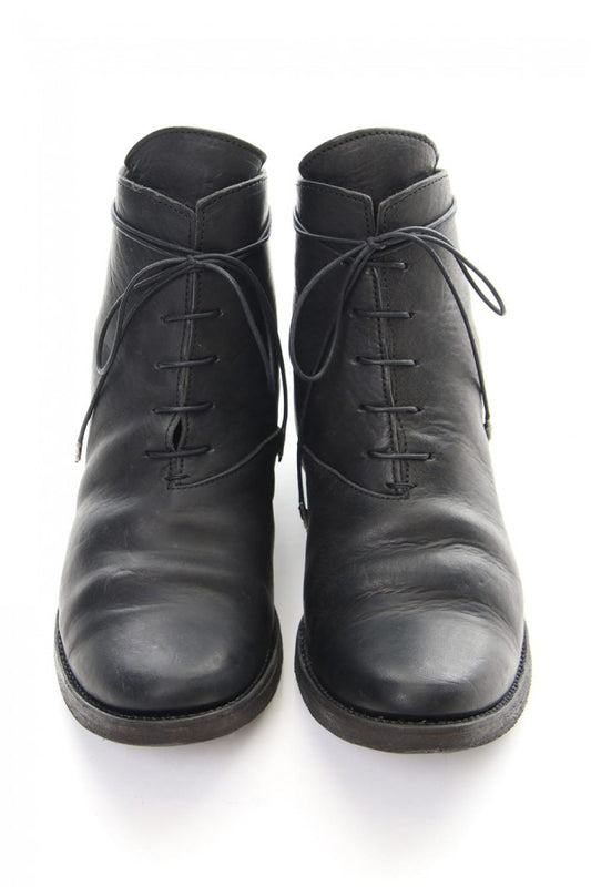 Horse Leather Raceup Boots