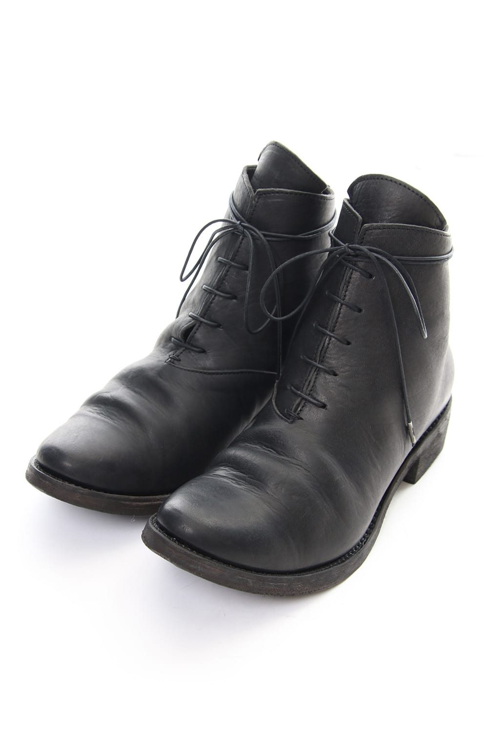 Buffalo Leather Lace Up Boots - ST109-0059A