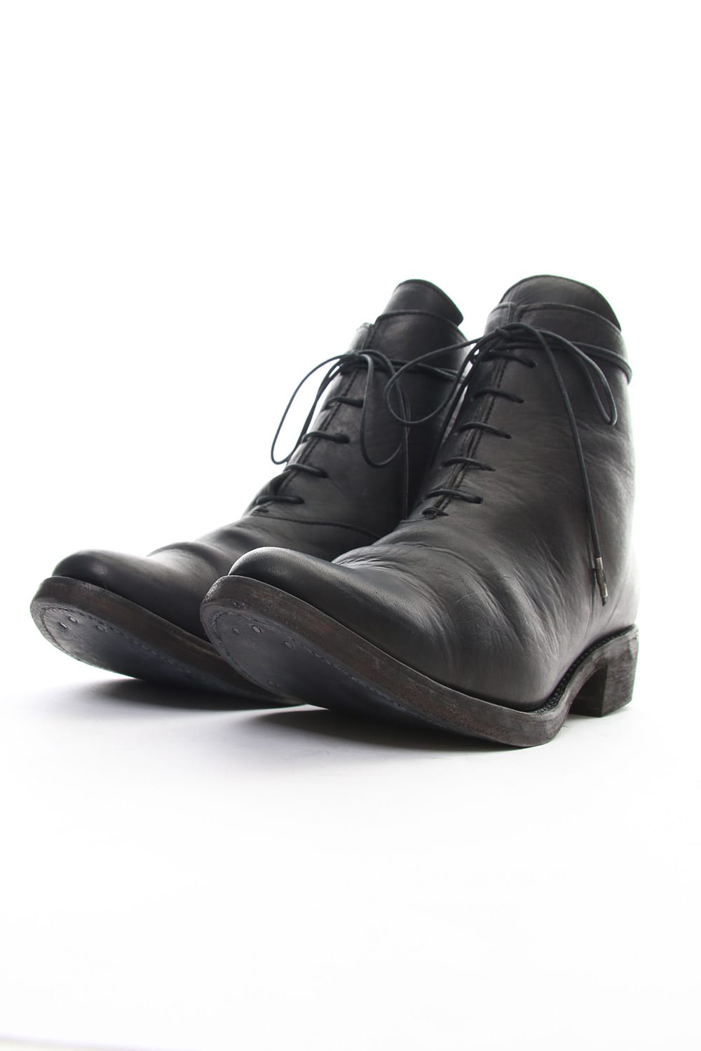 Buffalo Leather Lace Up Boots - ST109-0059A