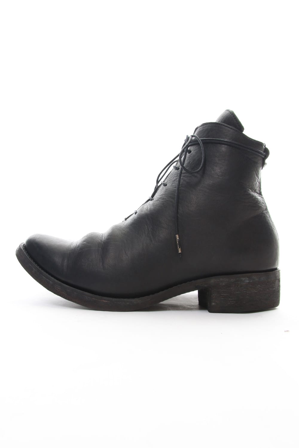 Horse leather lace up boots - ST109-0018A