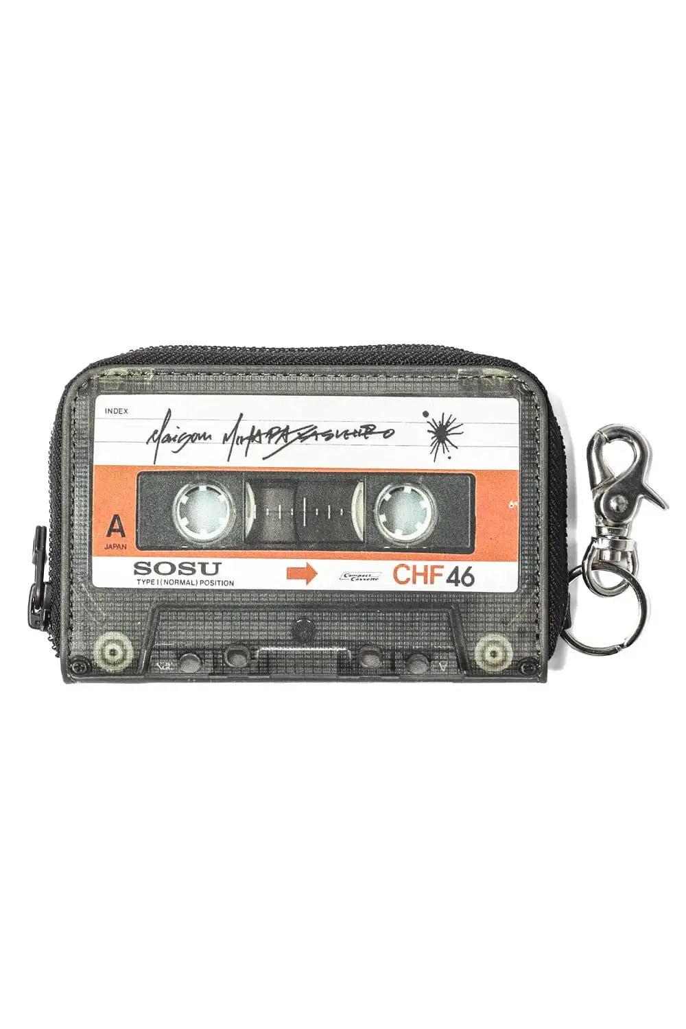 Cassette Tape Wallet With Strap Orange