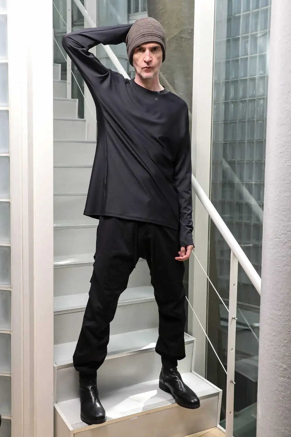 ロングスリーブ ハイブリット ヤーン ジャージー