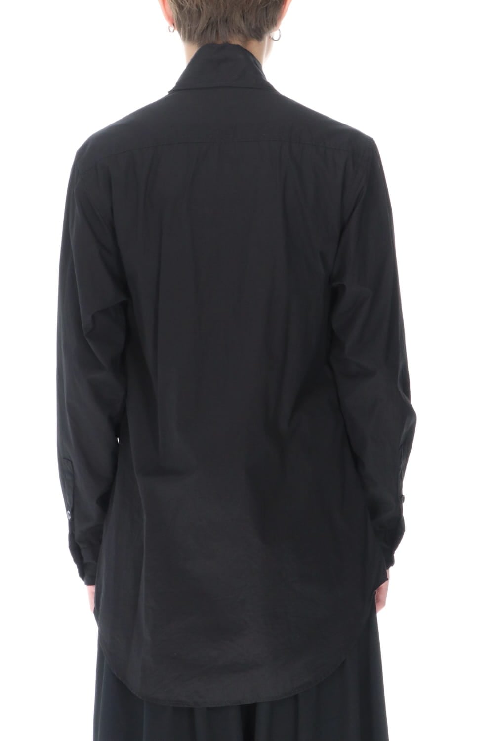 Long Collar Chain Stitch Shirt