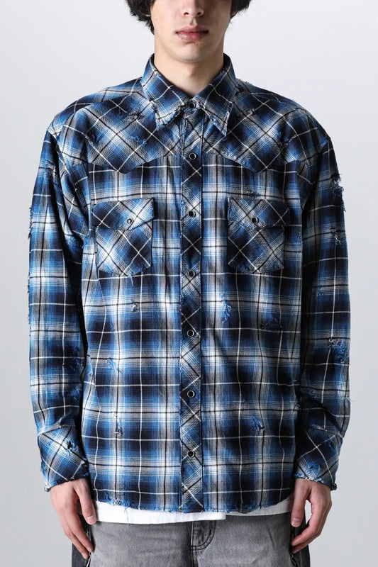 Western Shirt Blue