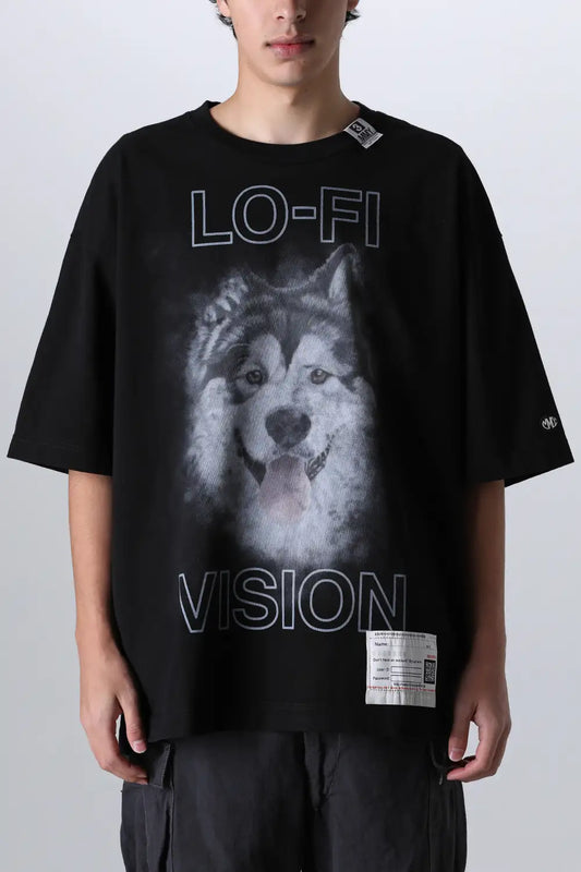 Dog Printed Tee Black