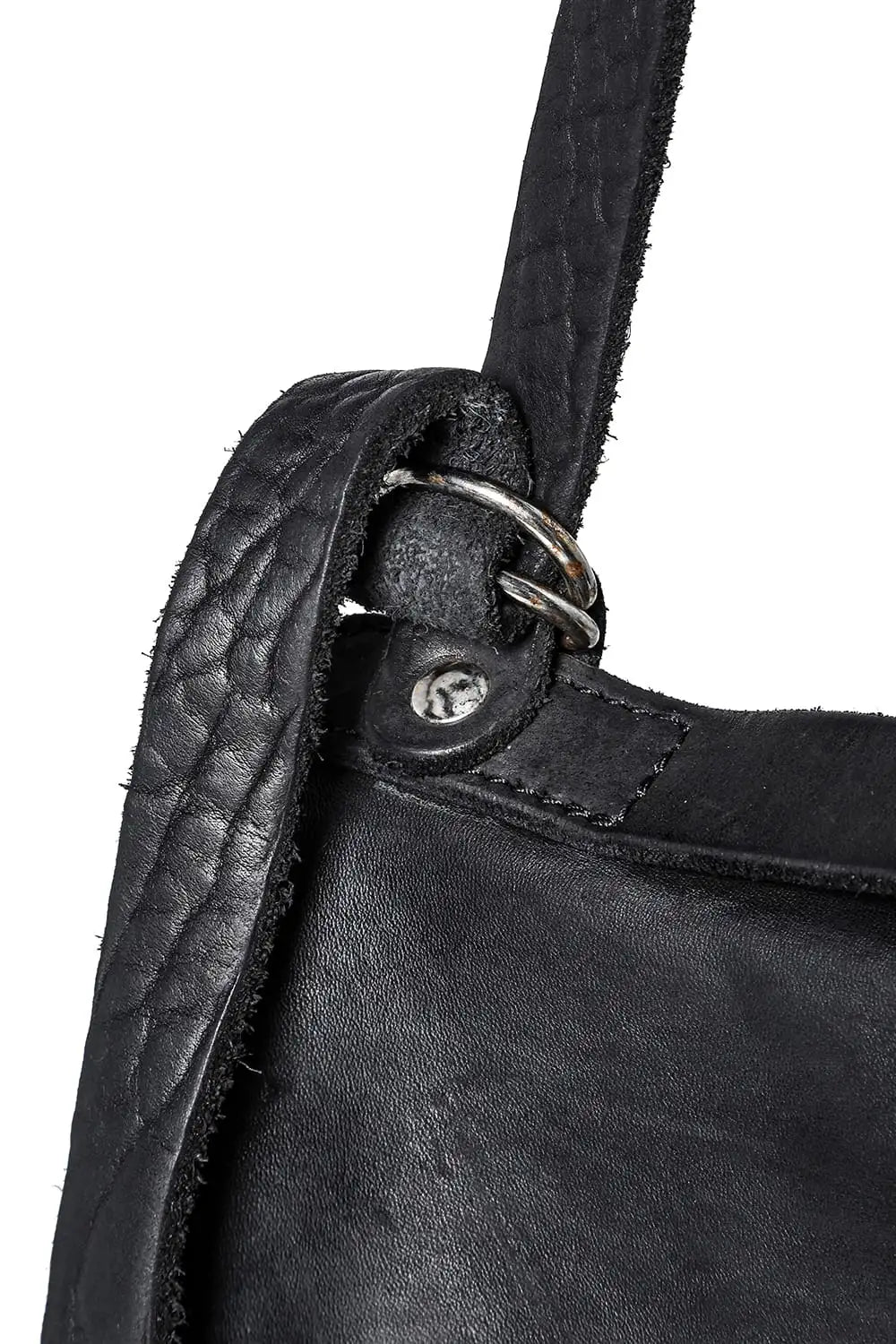 Small Messenger Shoulder Bag Soft Horse Full Grain - M100 Black