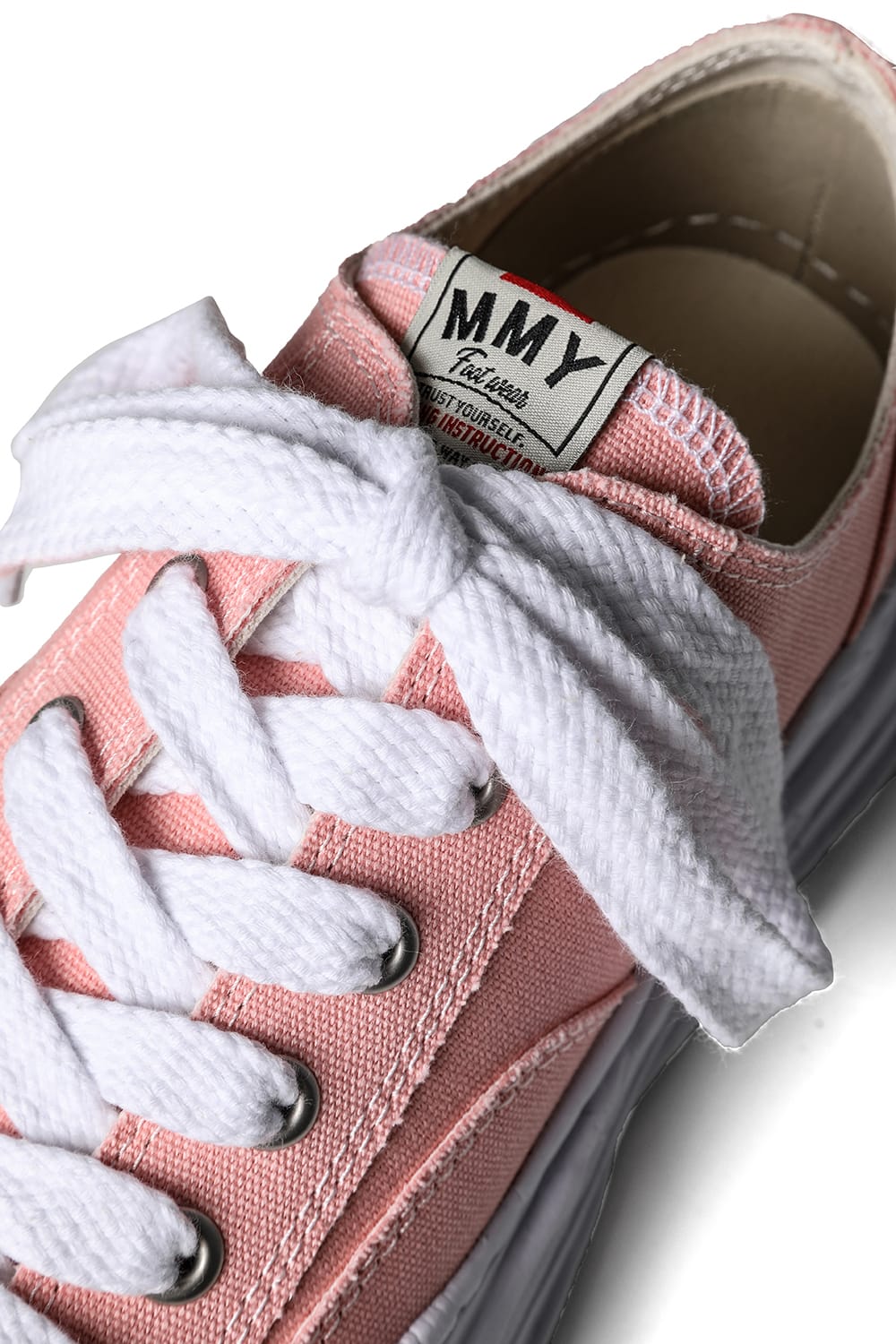 HANK Original sole Toe cap sneaker LOW canvas Pink