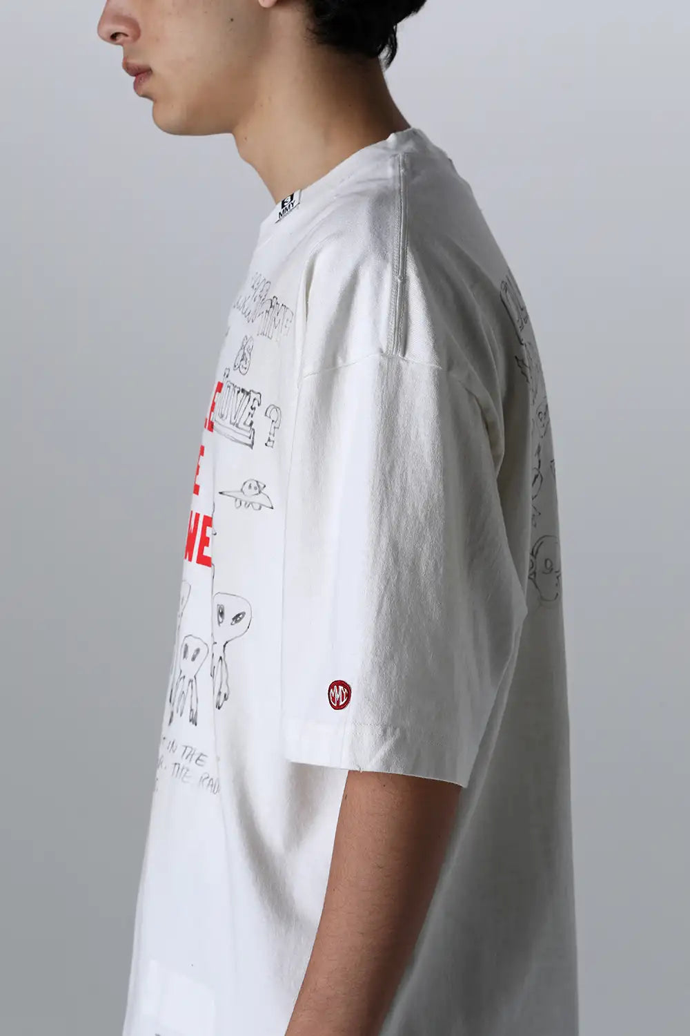 Distressed Tee White