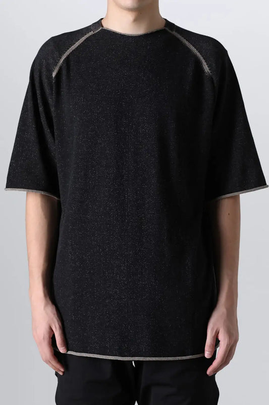 Short sleeve High twist cotton Black