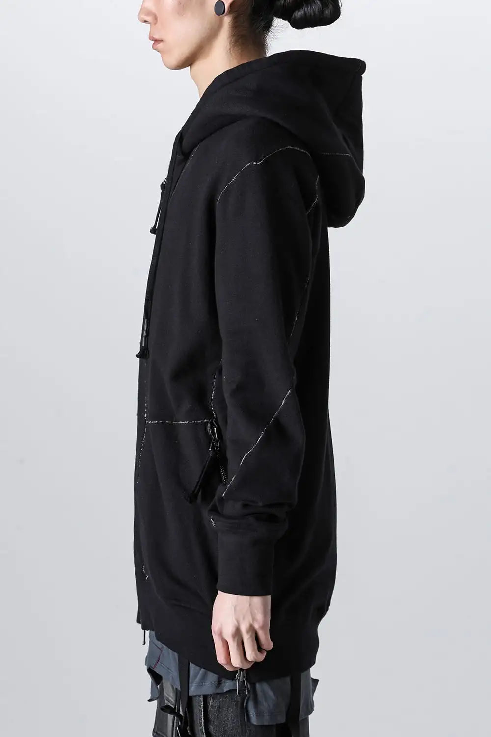 Untwisted Fleece-Lined Hooded Jacket