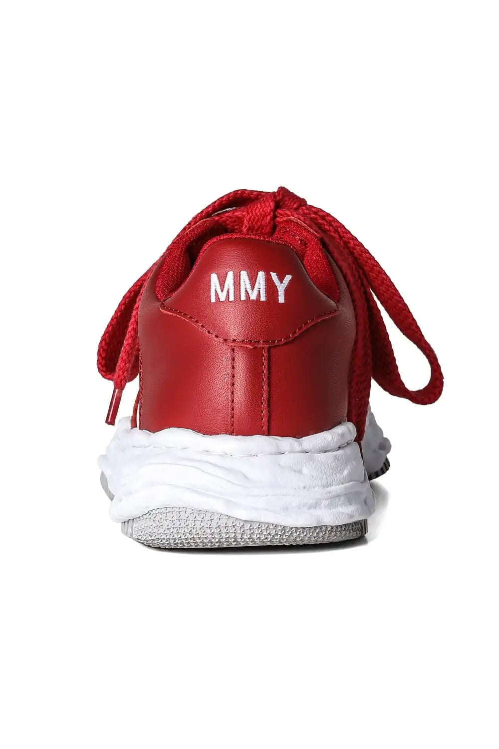 WAYNE original sole cow leather Low-Top sneaker Red / White