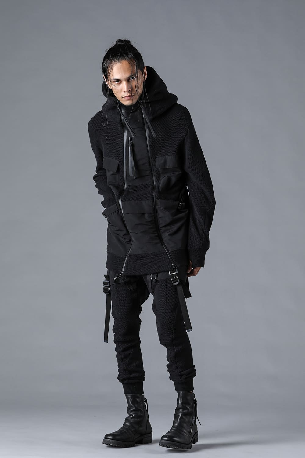 Honeycomb Cotton Tactical Hooded Jacket