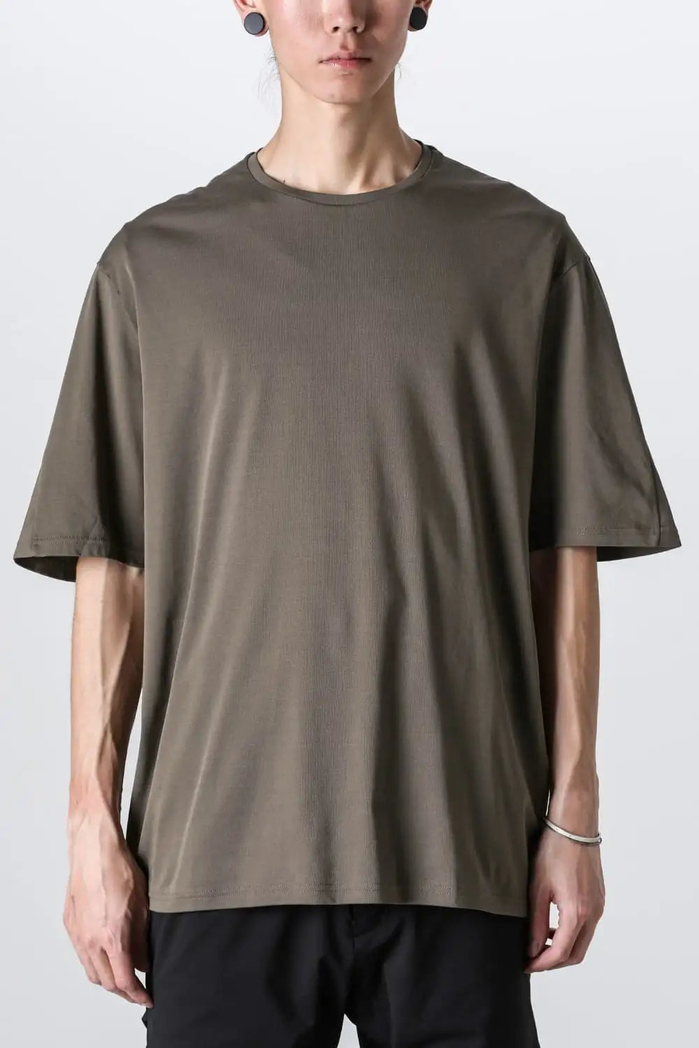 Short sleeve high gauge jersey Olive