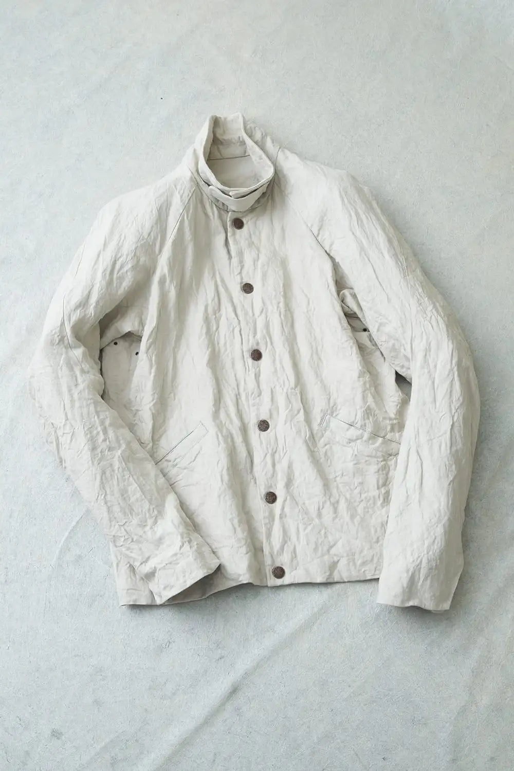 ジャケット カナパコットンメタルシュリンク