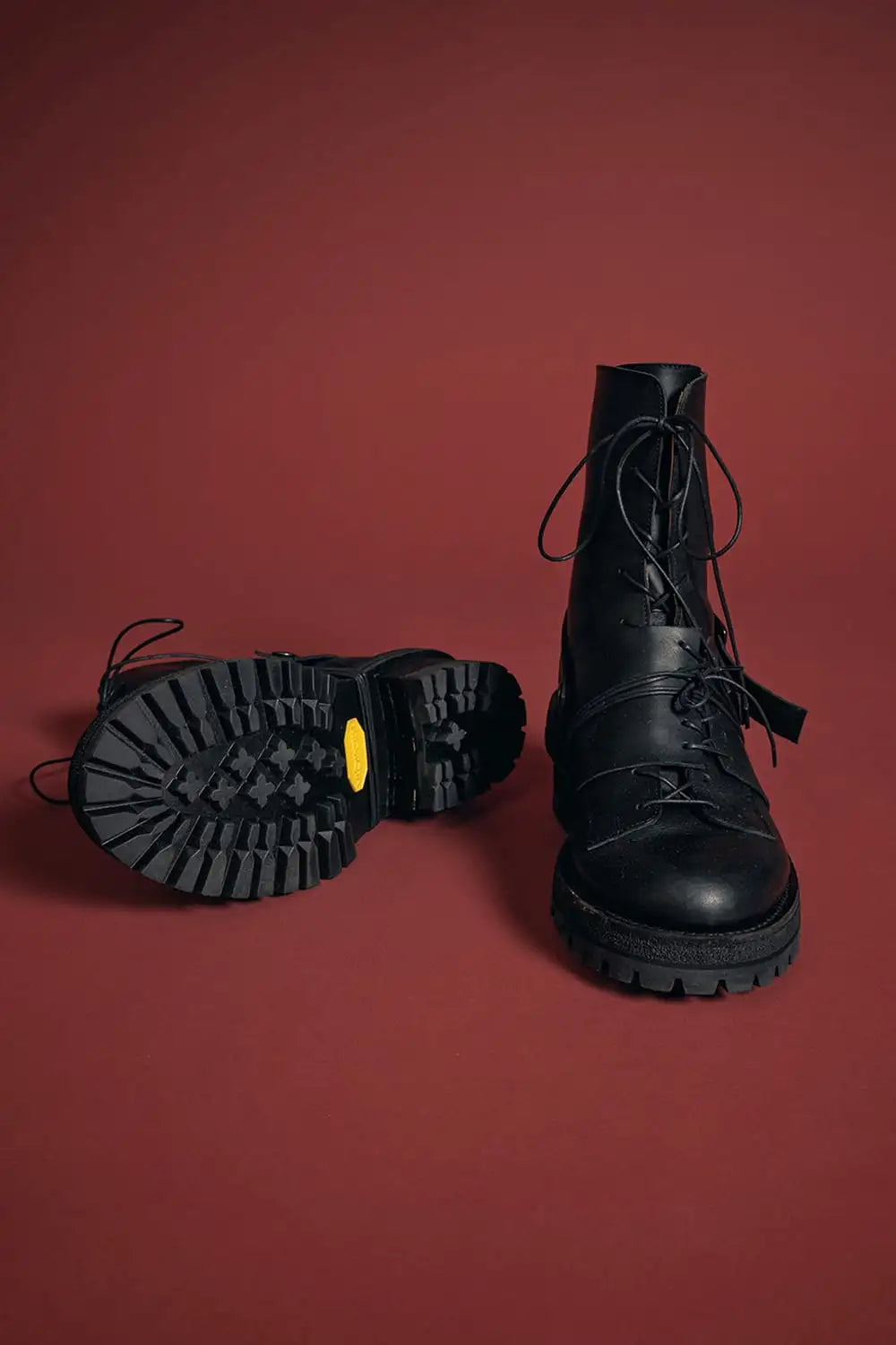 Layered Lace Up Boots