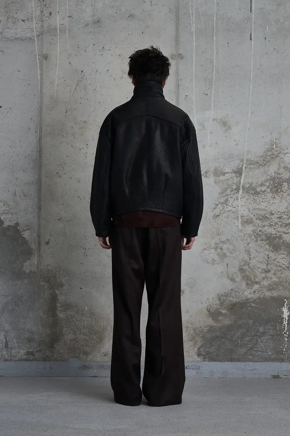 Padded Leather Blouson