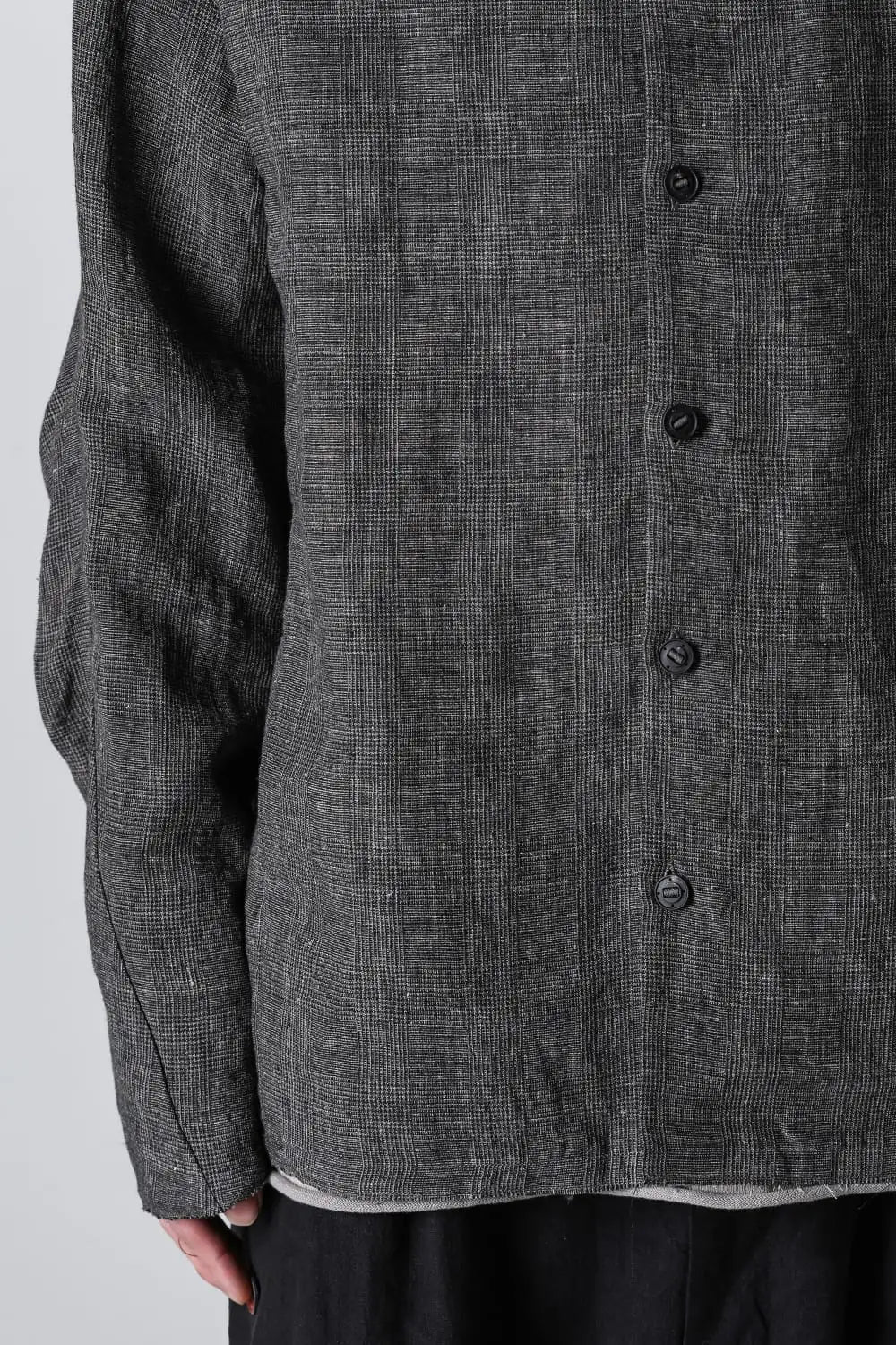 ジャケット リネン グレンチェック