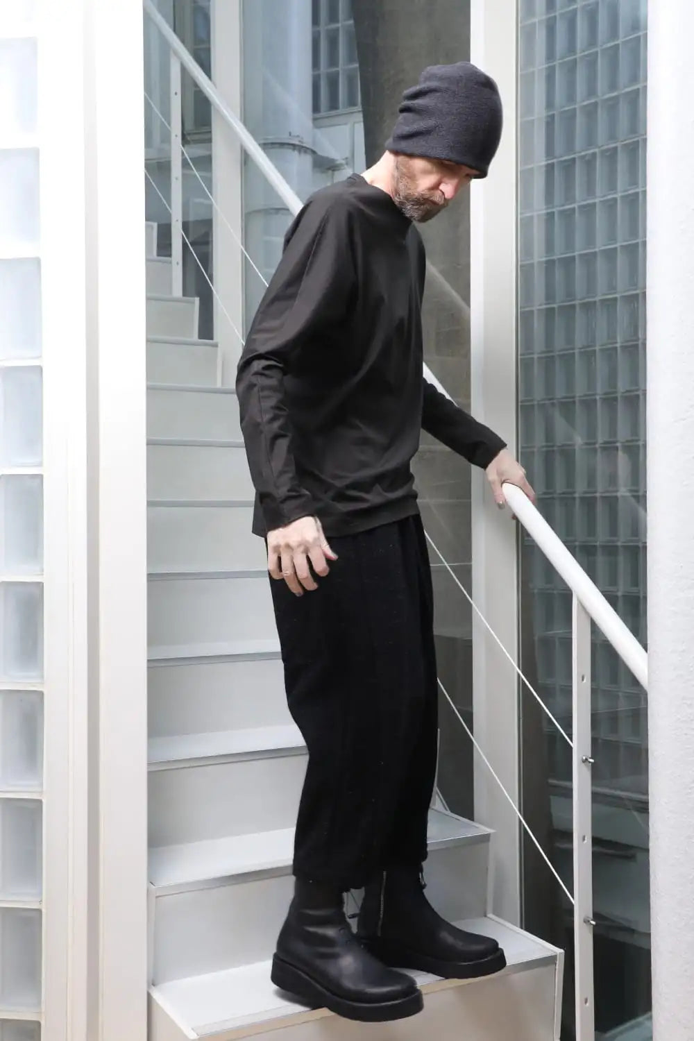 Relaxed pants Shetland wool