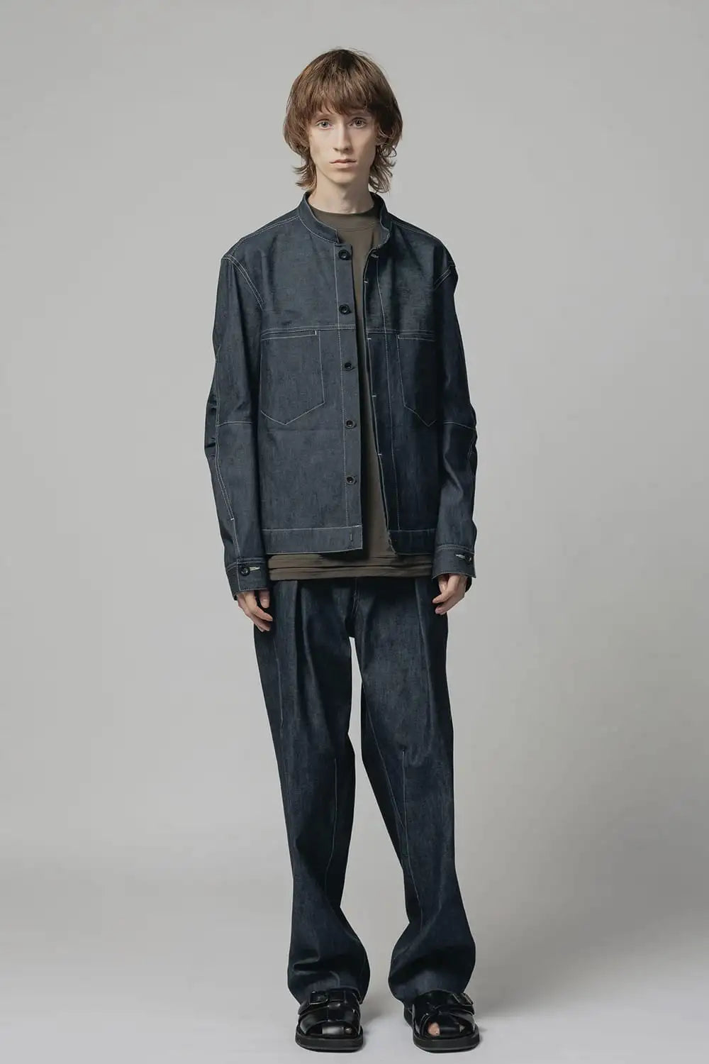 Denim Wide Pants  Indigo
