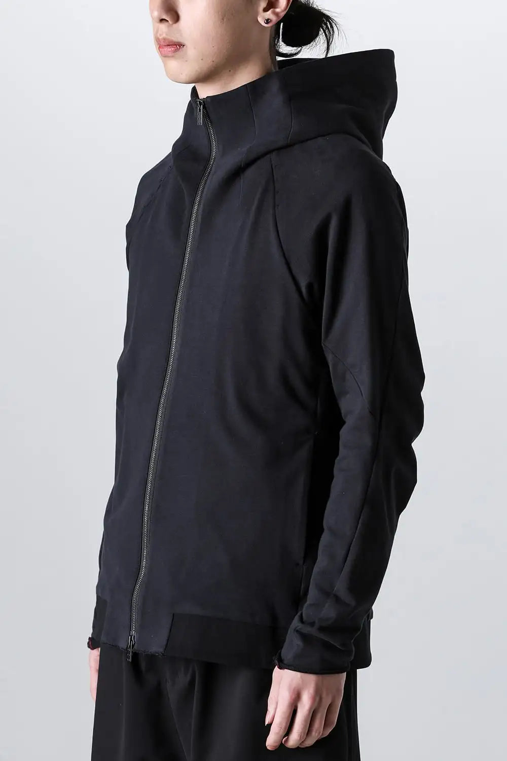 Hooded jacket stretch jersey