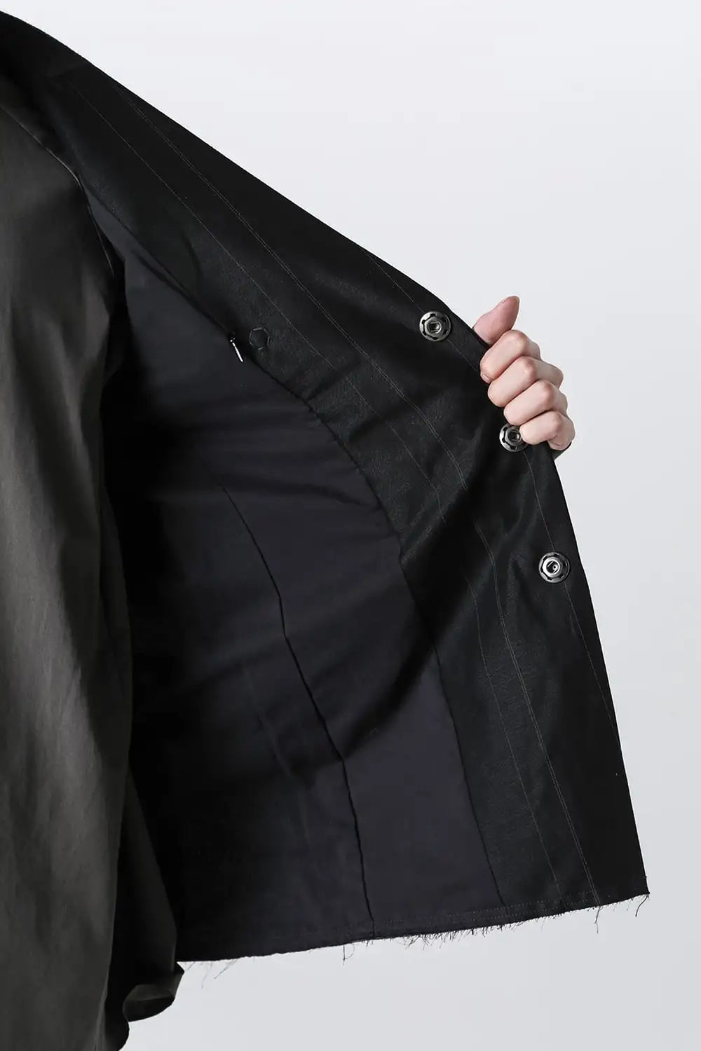 ジャケット コットン リネン ストライプ