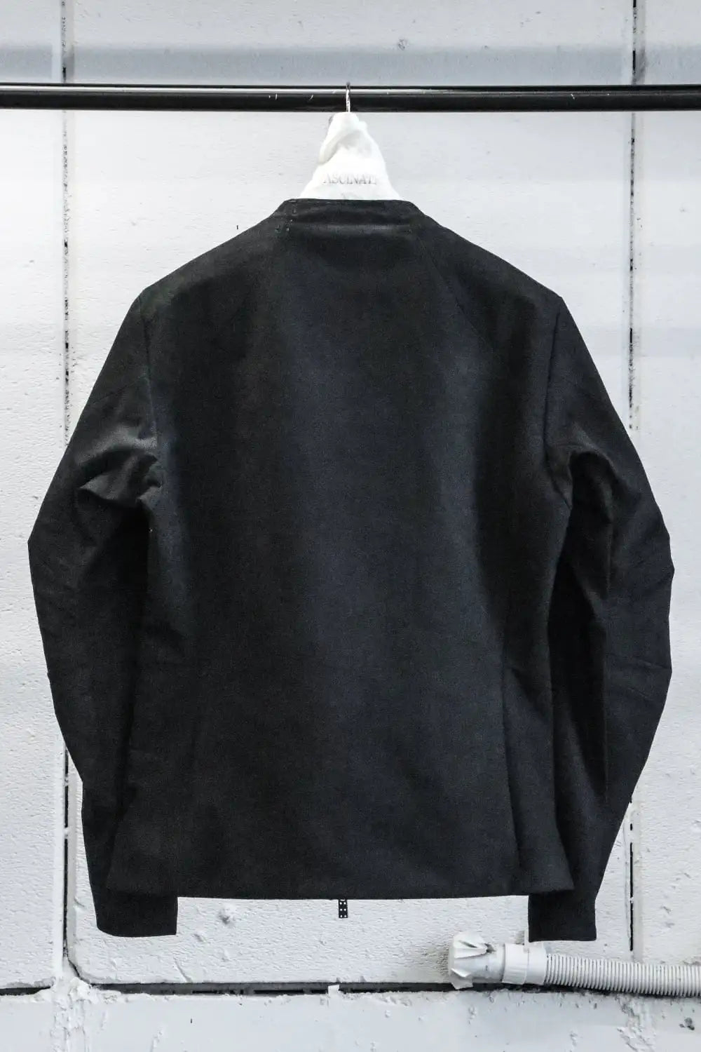 Jacket soft nubuck cow leather Black