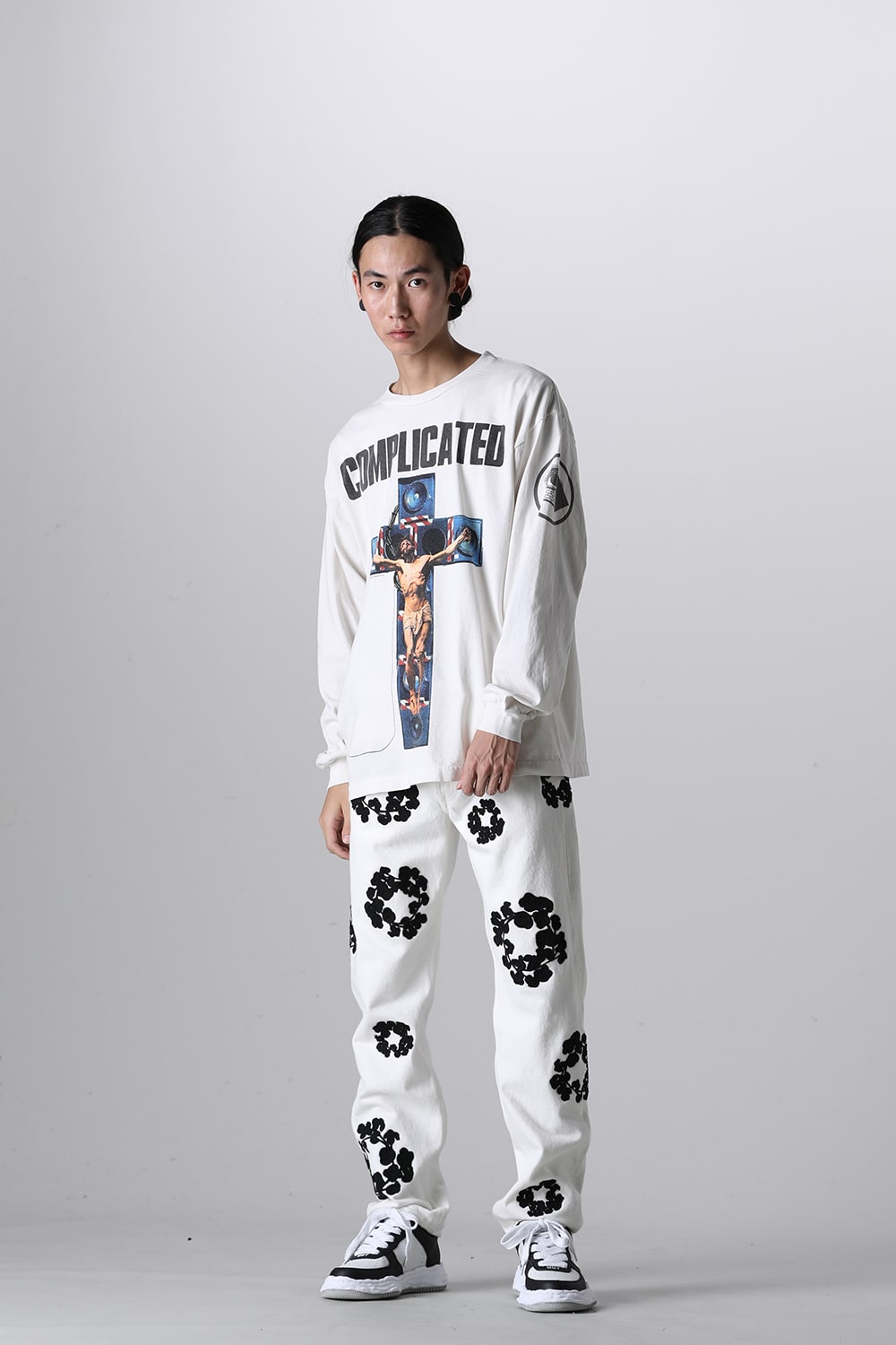 KOSUKE KAWAMURA × ©SAINT M×××××× COMPLICATED Long sleeve T-shirt