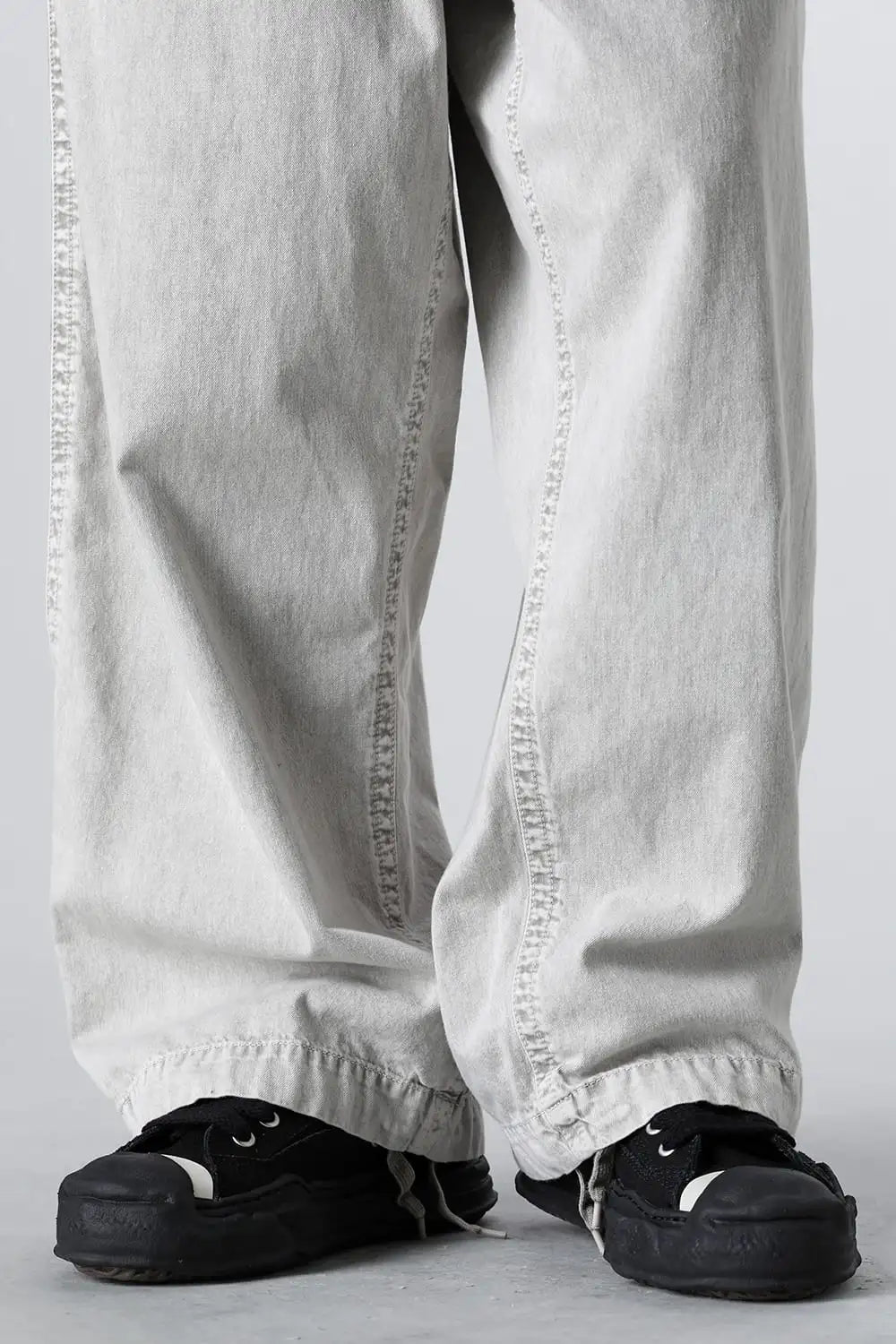 HANK Original sole Toe cap sneaker LOW canvas Black/Black