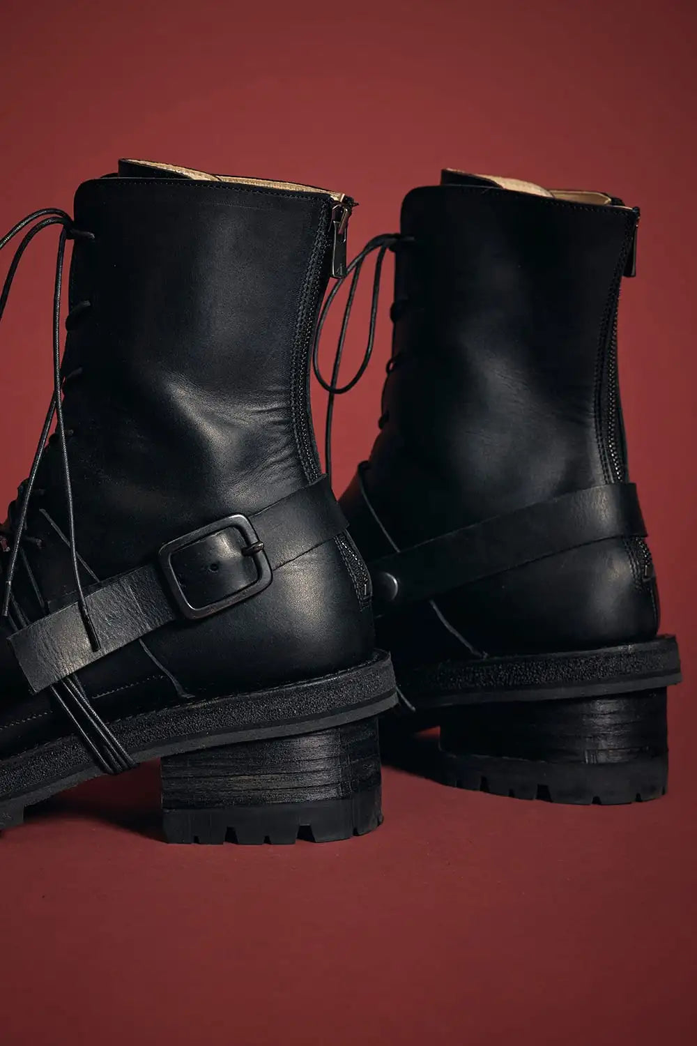 Layered Lace Up Boots