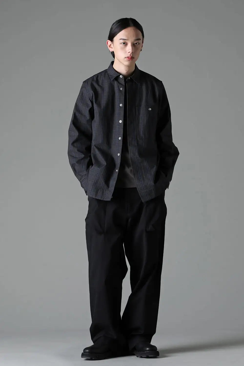 シャツブルゾン テクノタータンチェック