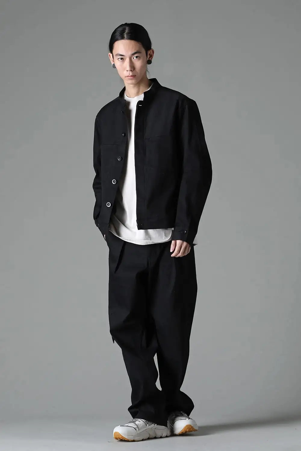 Denim Wide Pants  Black