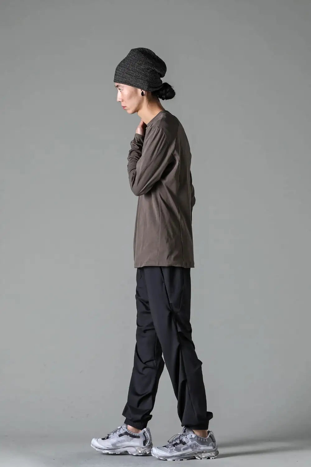 Jogger pants hybrid yarn jersey