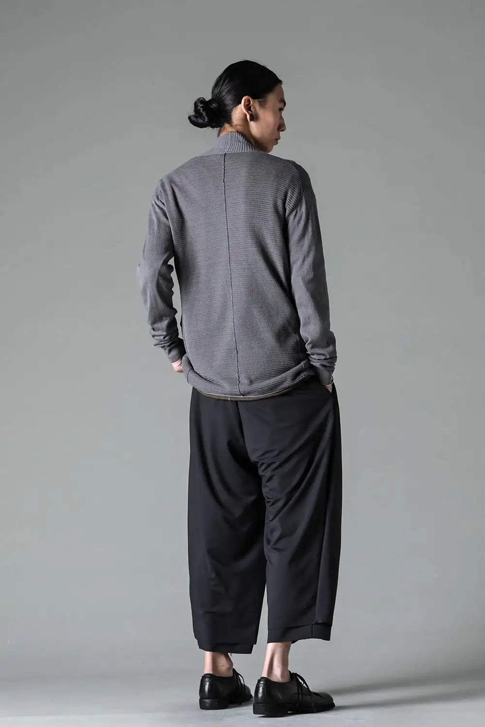 Knit cardigan cotton / linen / silk Gray