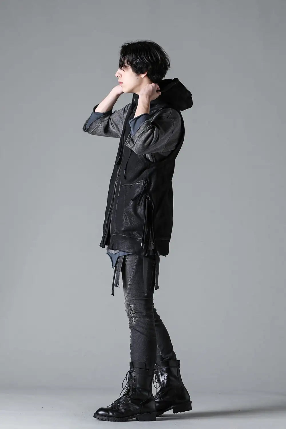 Untwisted Fleece-Line Coate Hooded Vest