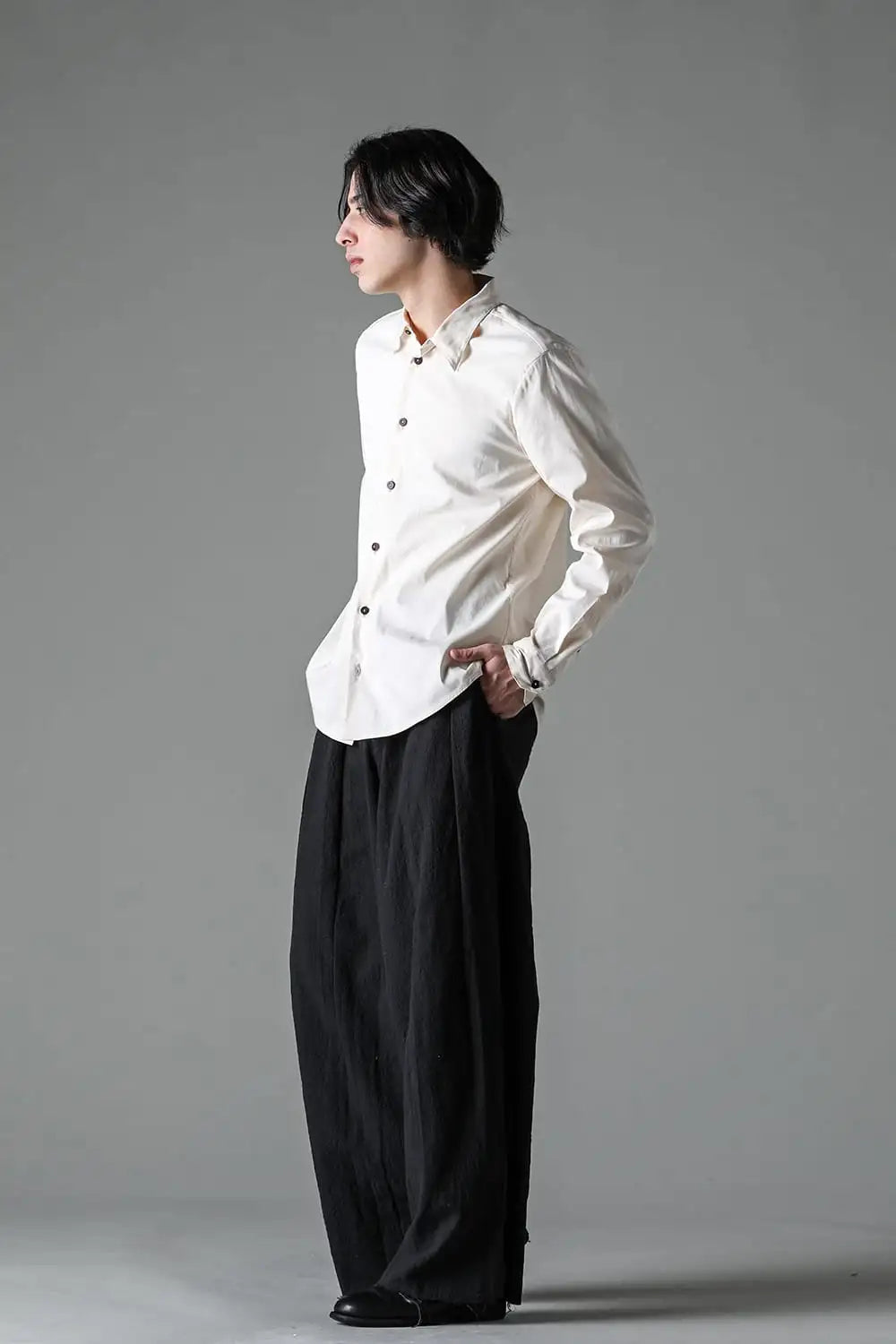 24SS-S1-SC : Yokeless Shirt Silk Cotton