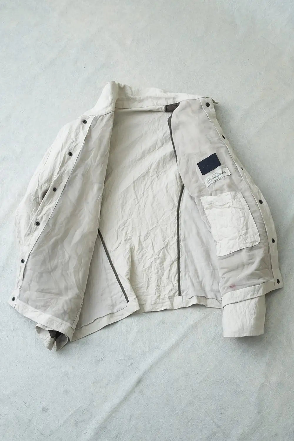 ジャケット カナパコットンメタルシュリンク