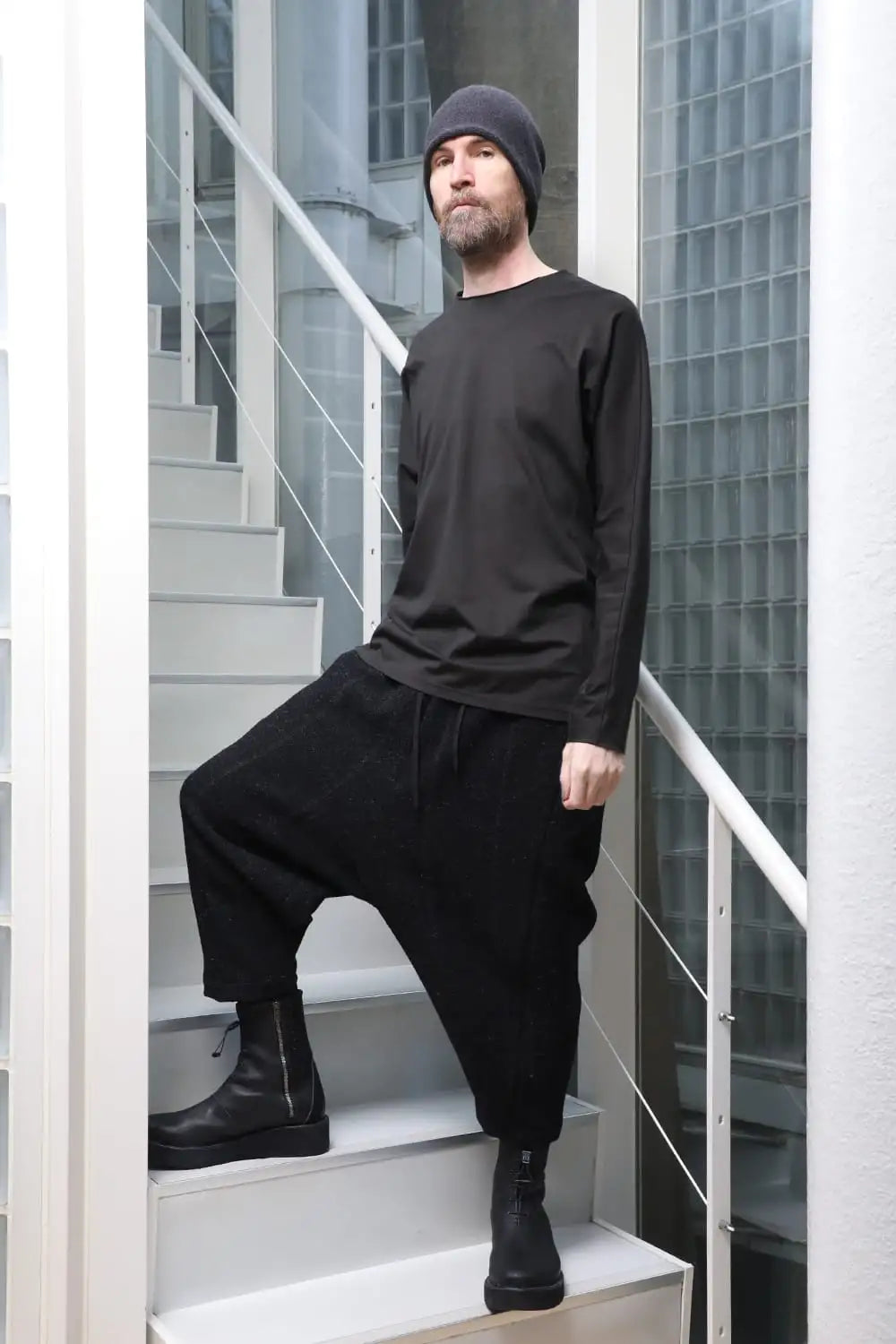 Relaxed pants Shetland wool