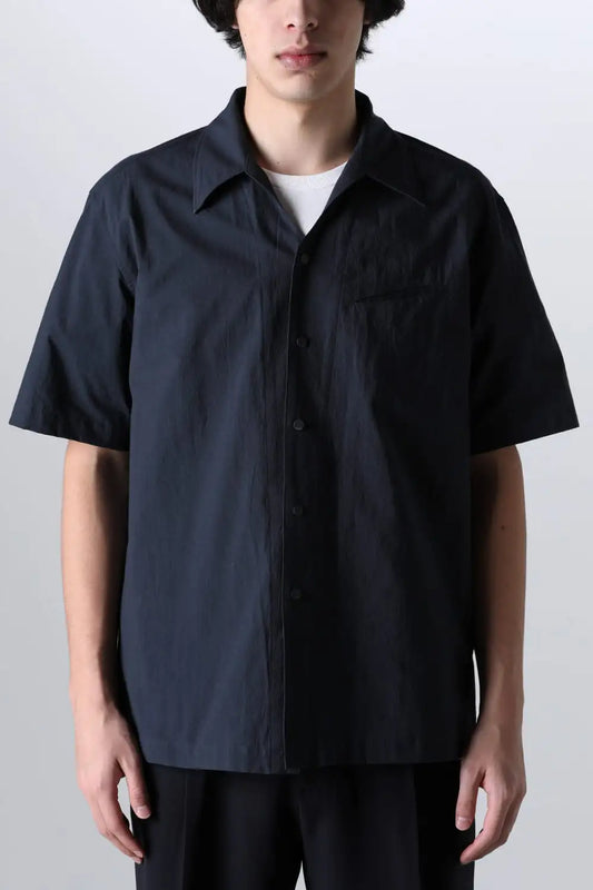 Slash Pocket Short Sleeved Shirt Navy