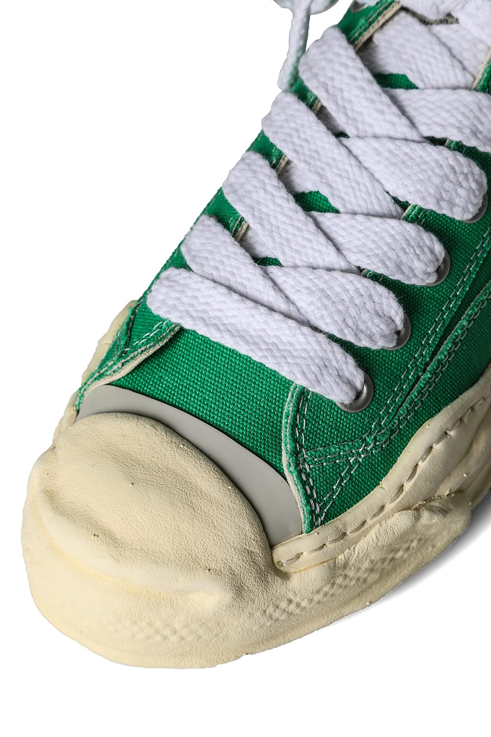 HANK- Original sole sneaker LOW Cut canvas Vintage like Sole Green