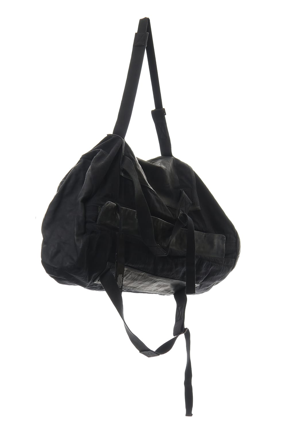 INFANTERY-BAG2 - VEG TAN HORSE SKIN - Black
