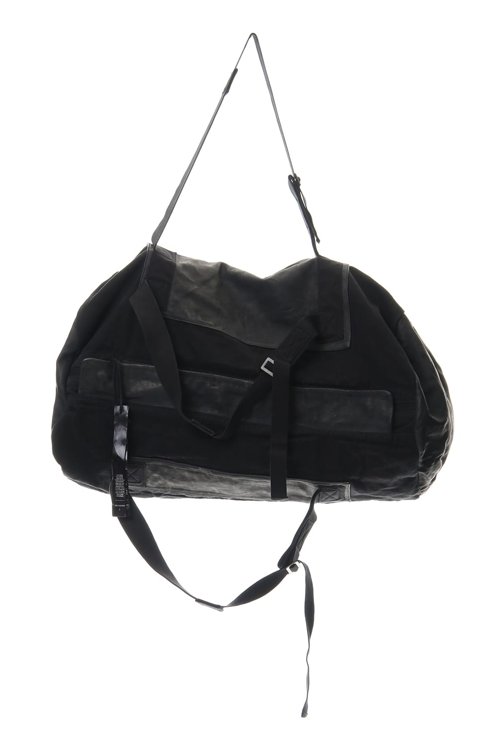 INFANTERY-BAG2 - VEG TAN HORSE SKIN - Black